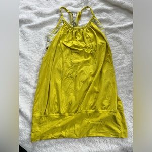 Lululemon yellow tank and bralette